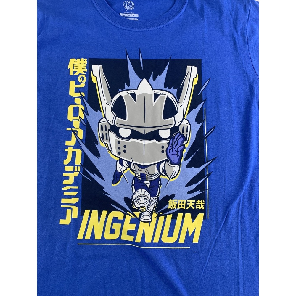 My Hero Academia Shirt Mens Medium Blue Ingenium Tenya Iida Anime Graphic Funko - Picture 4 of 6